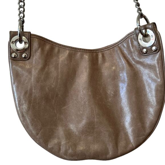 Rebecca Minkoff Python Embossed Curved Bottom Hobo Crossbody Bag - Picture 7 of 13